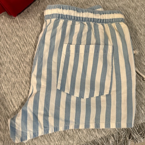NWOT Aerie Chambray Sun-washed Striped Shorts - Picture 4 of 5